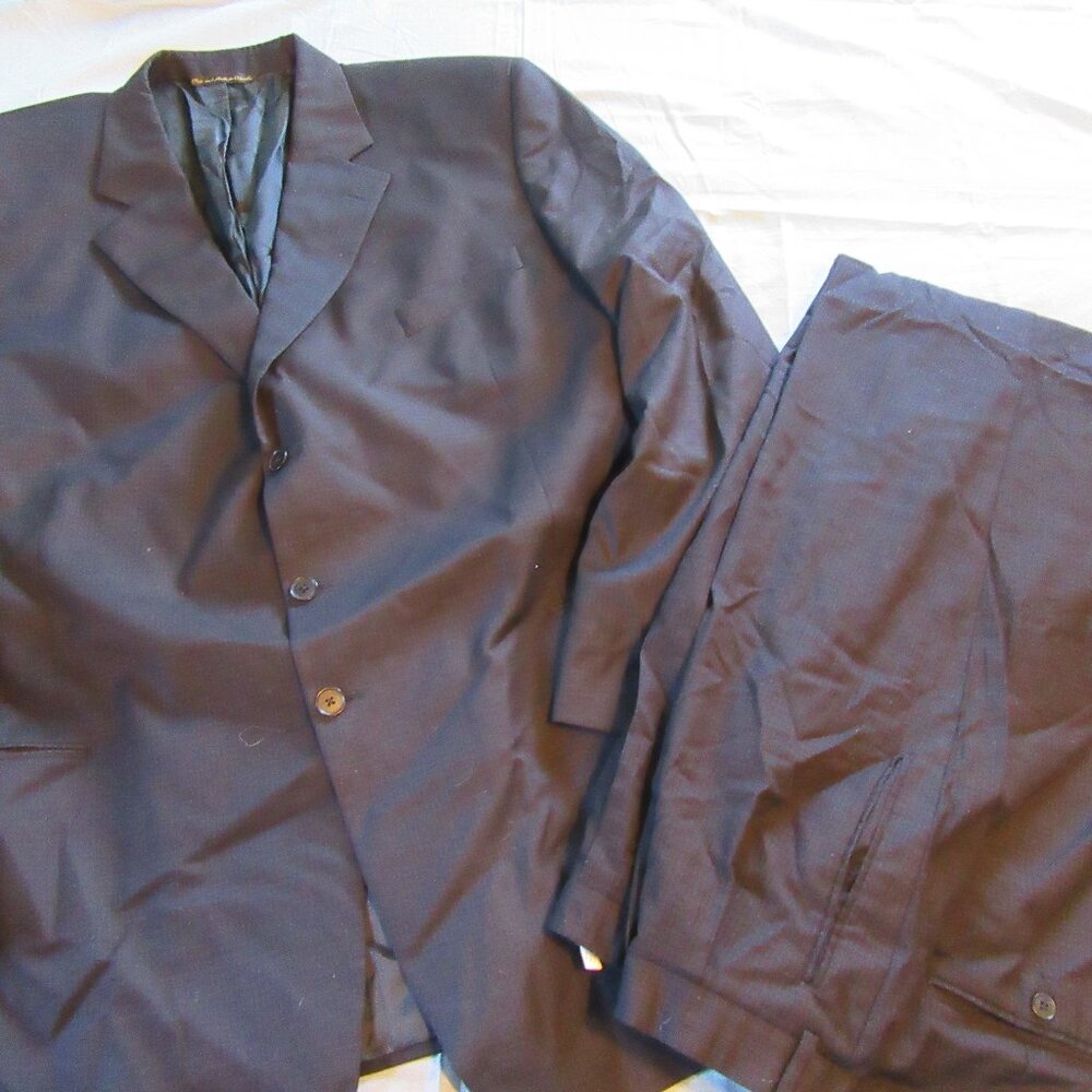 Mens Jack Victor Big & Tall 2 Piece Suite Sz 54 XL Lanza Blue